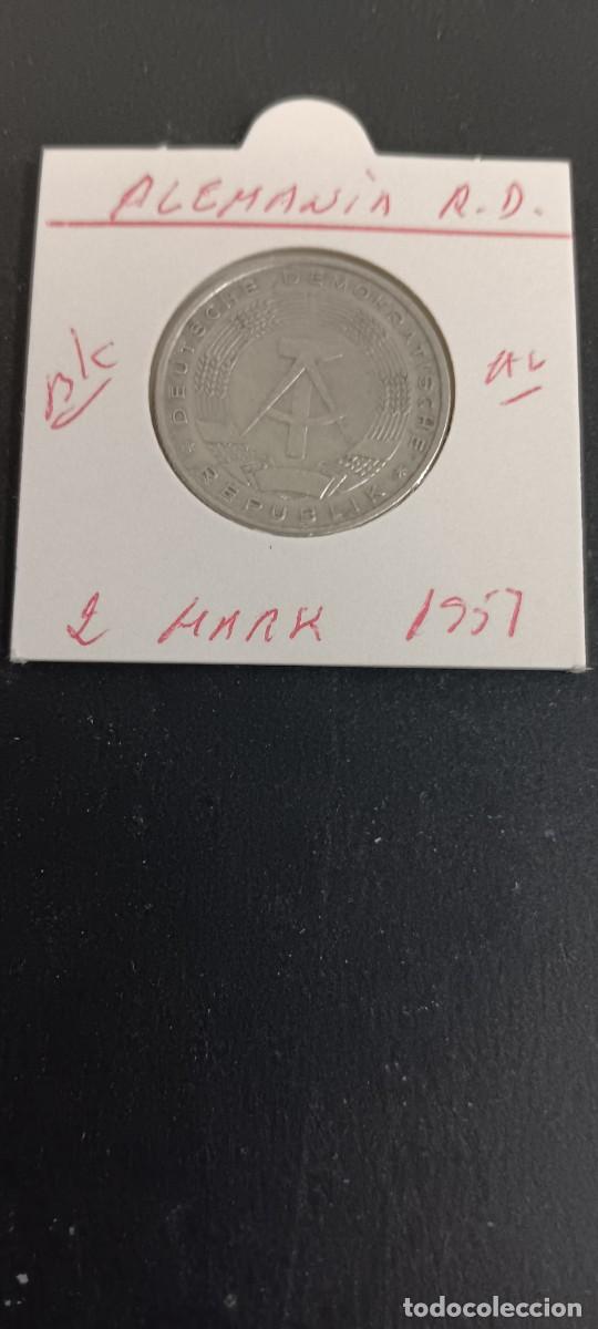Monete antiche di Europa: ALEMANIA DEMOCRATICA 2 MARK 1957 BC KM=14 (ALUMINIO)