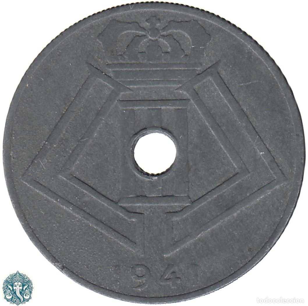Alte M&uuml;nzen aus Europa: B&Eacute;LGICA 10 C&eacute;ntimos 1941 Leopoldo III KM#126 Zinc Leyenda Belgie - Belgique