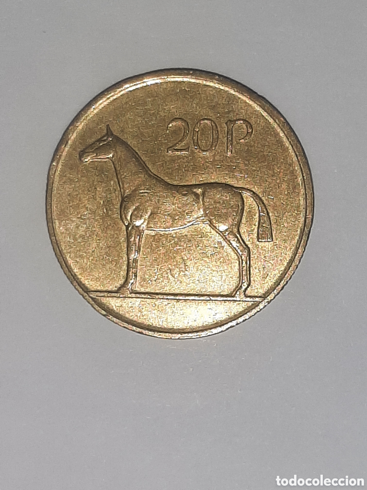 Monedas antiguas de Europa: IRLANDA 20 PENCE 1986