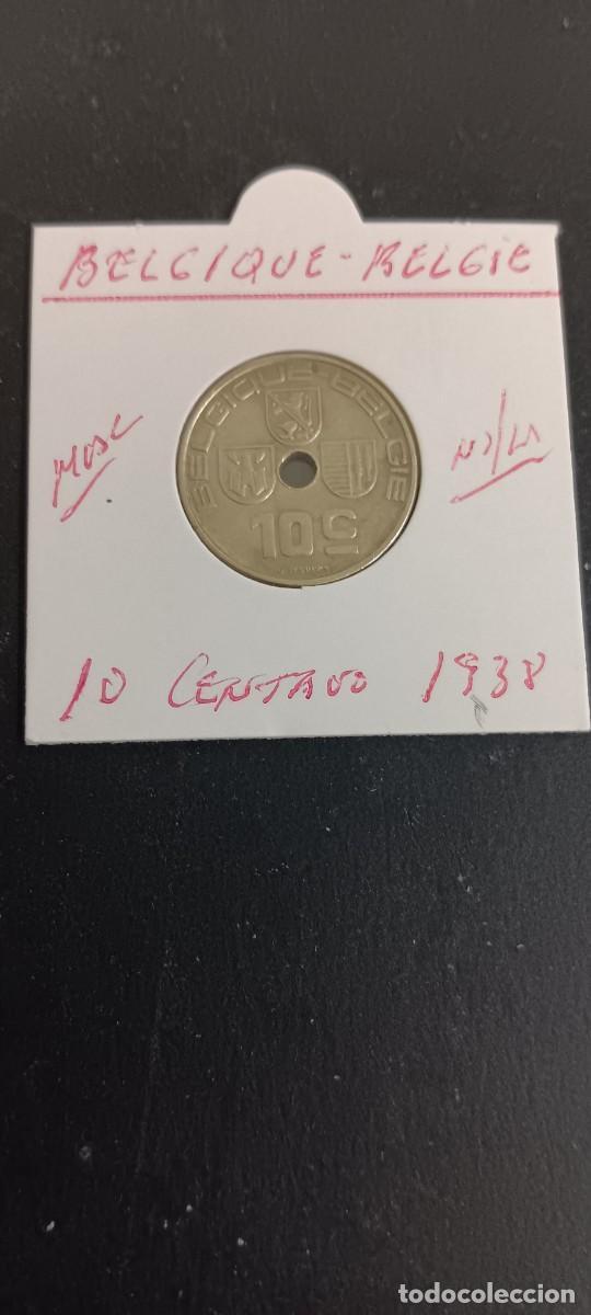 Monedas antiguas de Europa: BELGICA 10 CENTIMOS 1938 MBC KM=112(NIQUEL-LAT&Oacute;N) BELGIQUE-BELGIE