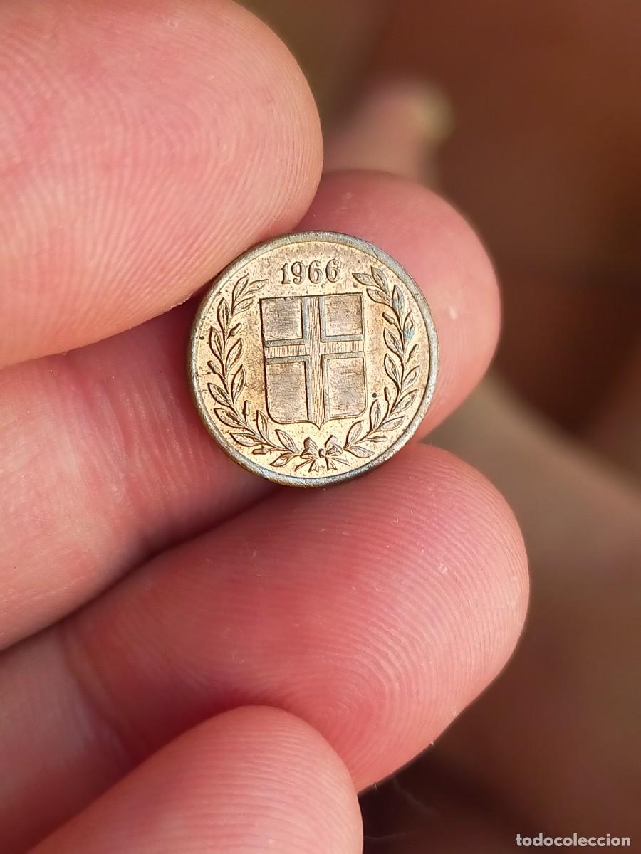 Monnaies anciennes de Europe: MONEDA DE 1 UN EYRIR ISLANDIA 1966 MUY BUENA CONSERVACION