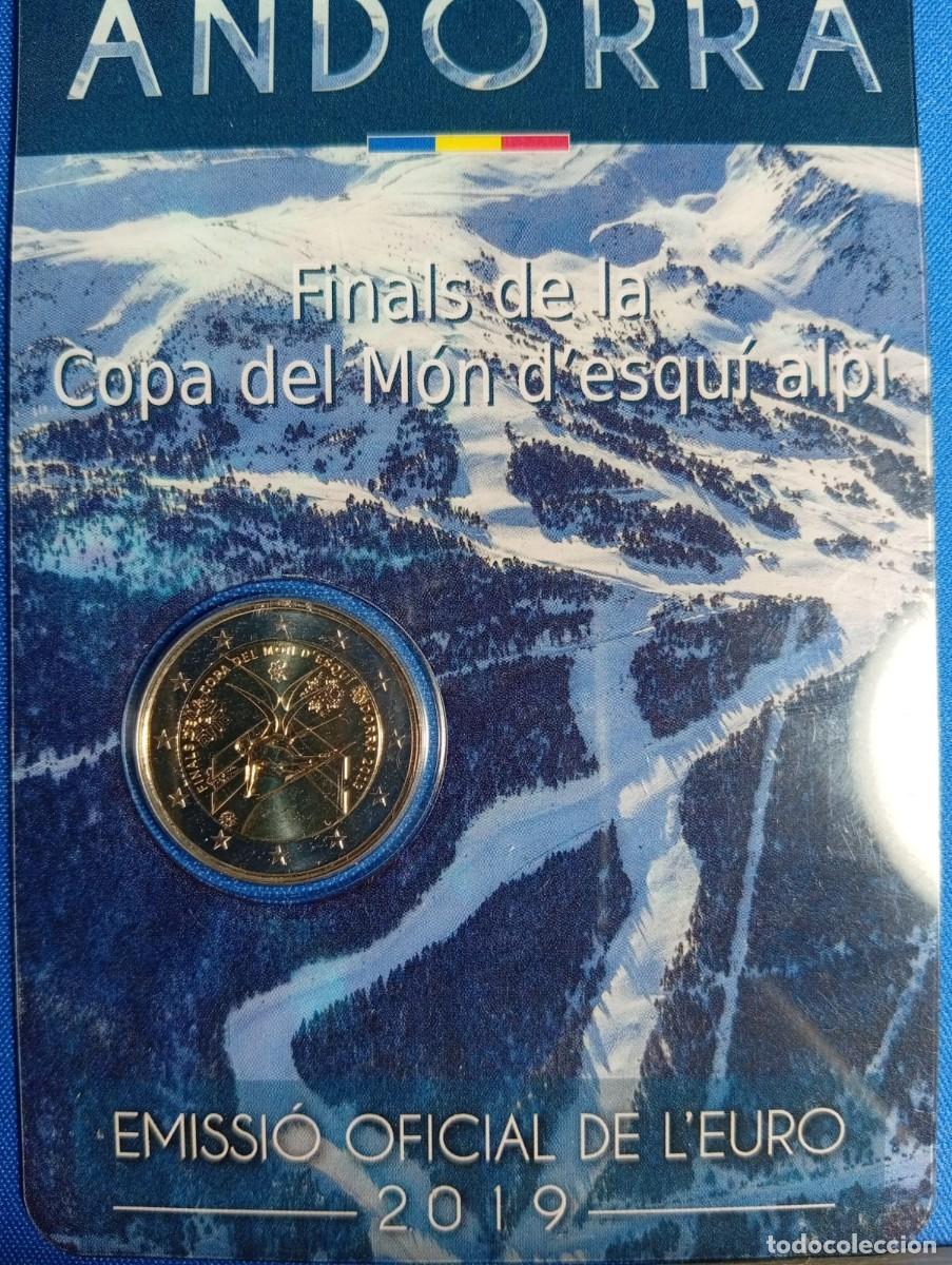 Monedas antiguas de Europa: 2 Euros 2019 de Andorra Copa del mundo Esqu&iacute; Alpino