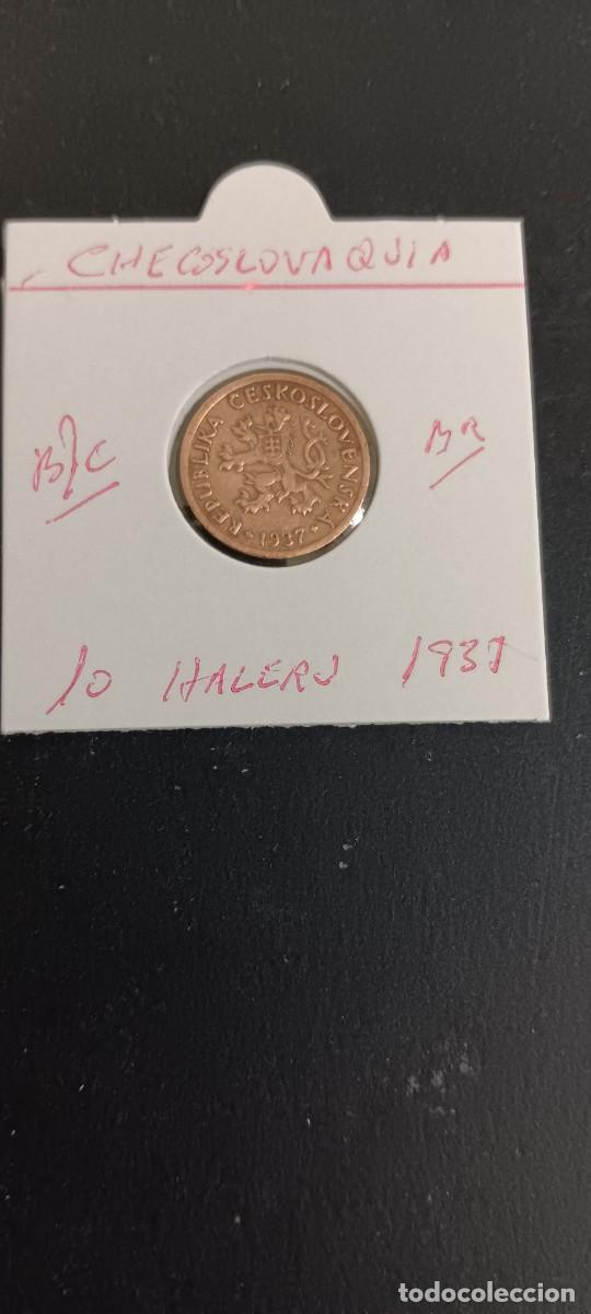 Monedas antiguas de Europa: CHECOSLOVAQUIA 10 HALERU 1937 BC KM=3 (BRONCE)