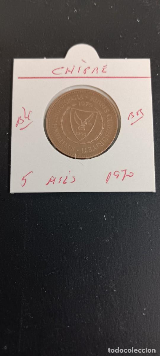 Alte M&uuml;nzen aus Europa: CHIPRE 5 MILS 1970 BC KM=39 (BRONCE)