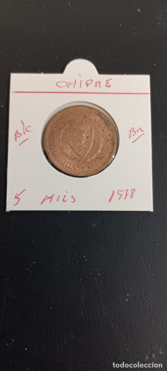 Monedas antiguas de Europa: CHIPRE 5 MILS 1978 BC KM=39 (BRONCE)