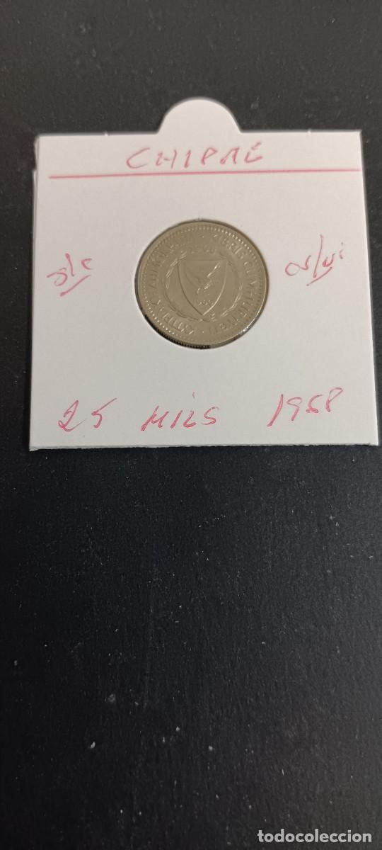 Monedas antiguas de Europa: CHIPRE 25 MILS 1968 S/C KM=40 (CUPRONIQUEL)
