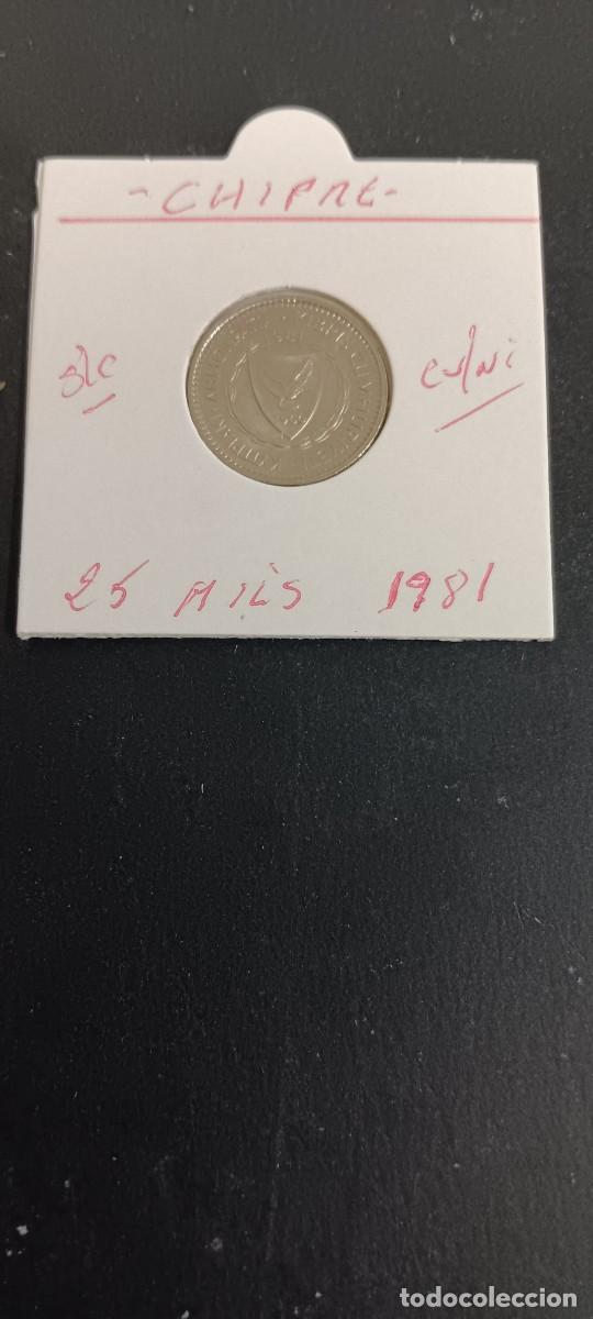 Monedas antiguas de Europa: CHIPRE 25 MILS 1981 S/C KM=40 (CUPRONIQUEL)