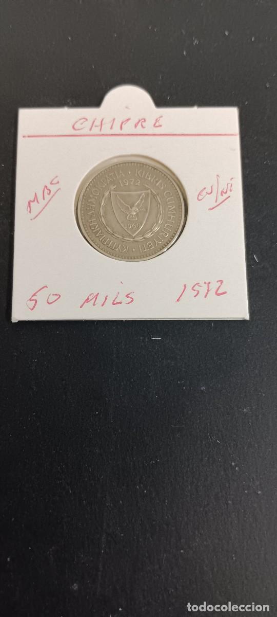 Monedas antiguas de Europa: CHIPRE 50 MILS 1972 MBC KM=41 (CUPRONIQUEL)