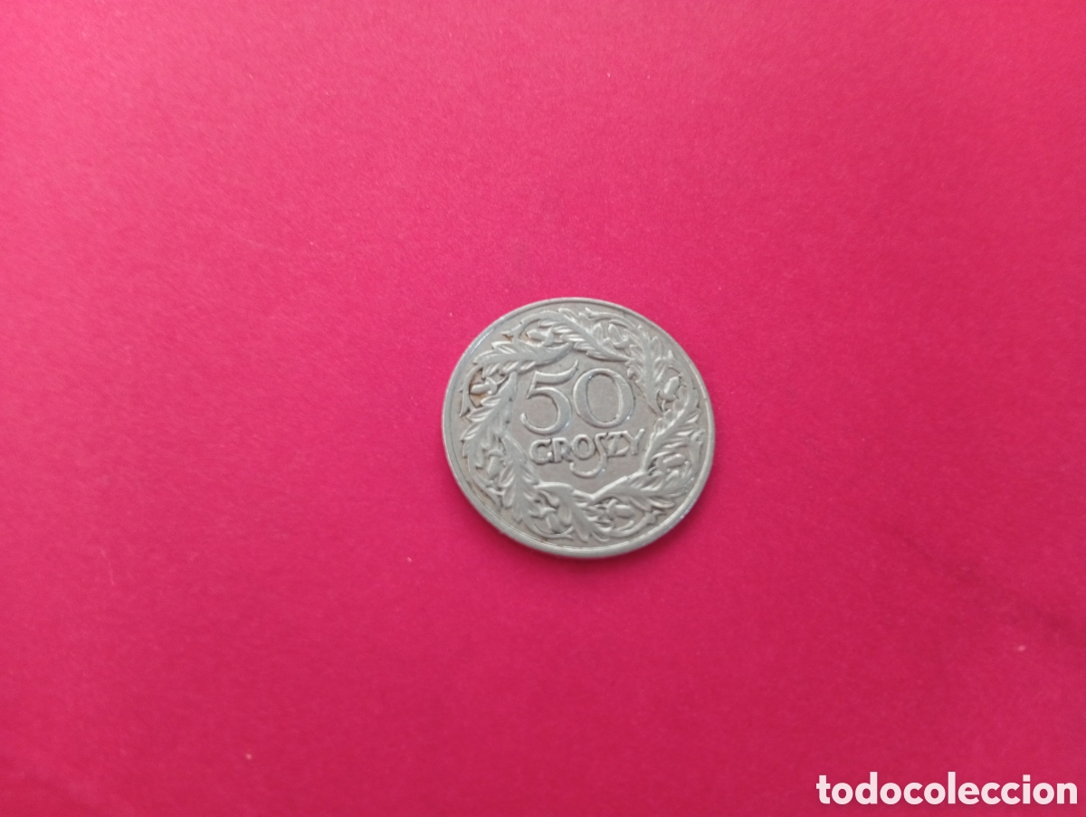 Monedas antiguas de Europa: 50 groszy de Polonia 1923