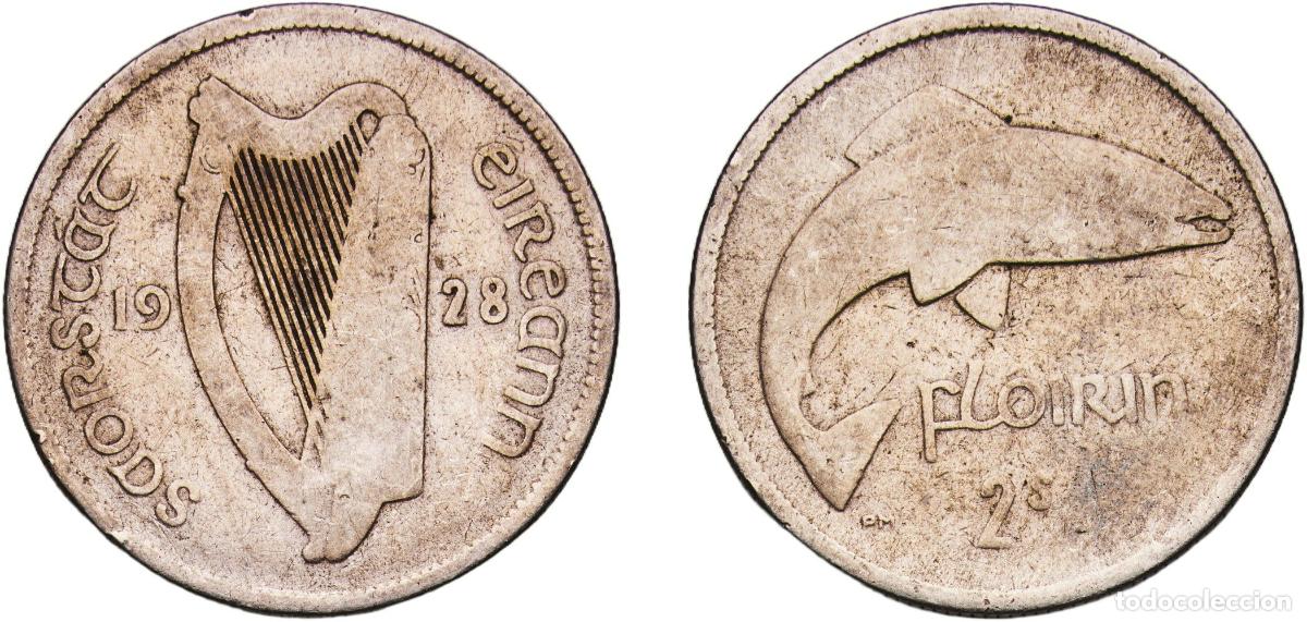 Monedas antiguas de Europa: Ireland Irish Free State 1928 2 Shillings / 1 Florin Silver (.750) Royal Mint (Tower Hill) (2025000