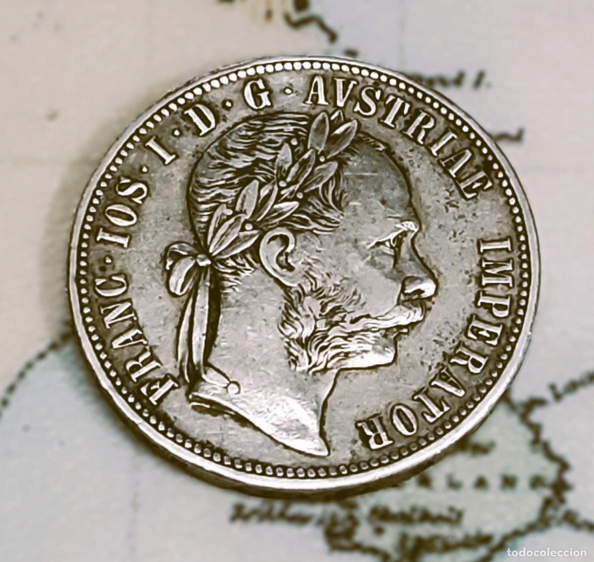 Monedas antiguas de Europa: 1 FLORIN DE PLATA DE AUSTRIA DEL A&Ntilde;O 1879.CASI SIN CIRCULAR