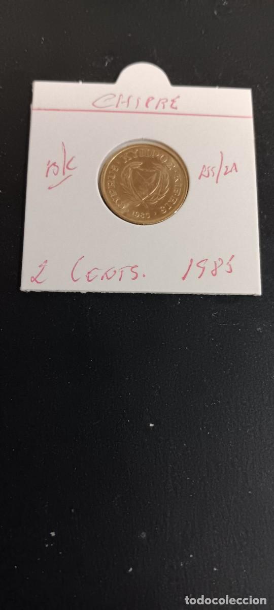 Monedas antiguas de Europa: CHIPRE 2 CENTIMOS 1985 BC KM=54.2 (NIQUEL-LAT&Oacute;N)