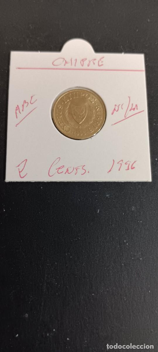 Monedas antiguas de Europa: CHIPRE 2 CENTIMOS 1996 MBC KM=54.3 (NIQUEL-LAT&Oacute;N)