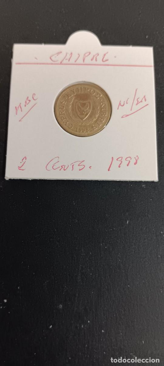 Monedas antiguas de Europa: CHIPRE 2 CENTIMOS 1998 MBC KM=54.3 (NIQUEL-LAT&Oacute;N)