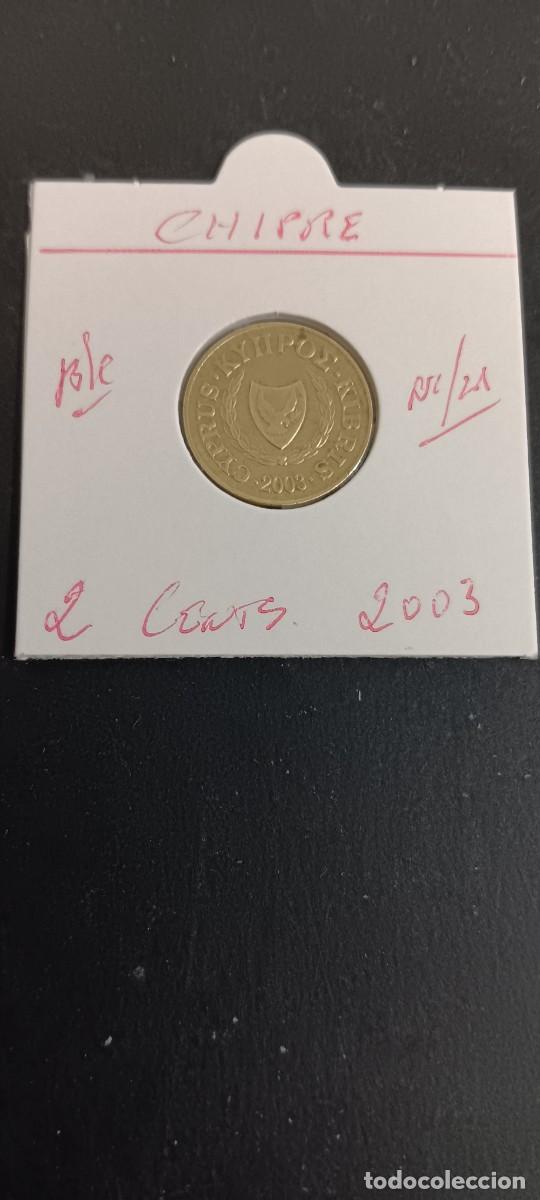 Monedas antiguas de Europa: CHIPRE 2 CENTIMOS 2003 BC KM=54.3 (NIQUEL-LAT&Oacute;N)