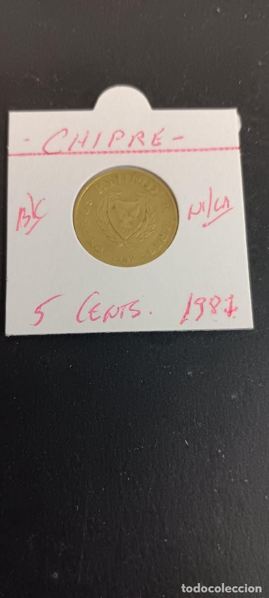 Monedas antiguas de Europa: CHIPRE 5 CENTIMOS 1987 BC KM=55.2 (NIQUEL-LAT&Oacute;N)