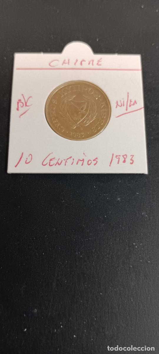 Monedas antiguas de Europa: CHIPRE 10 CENTIMOS 1983 BC KM=56.1 (NIQUEL-LAT&Oacute;N)