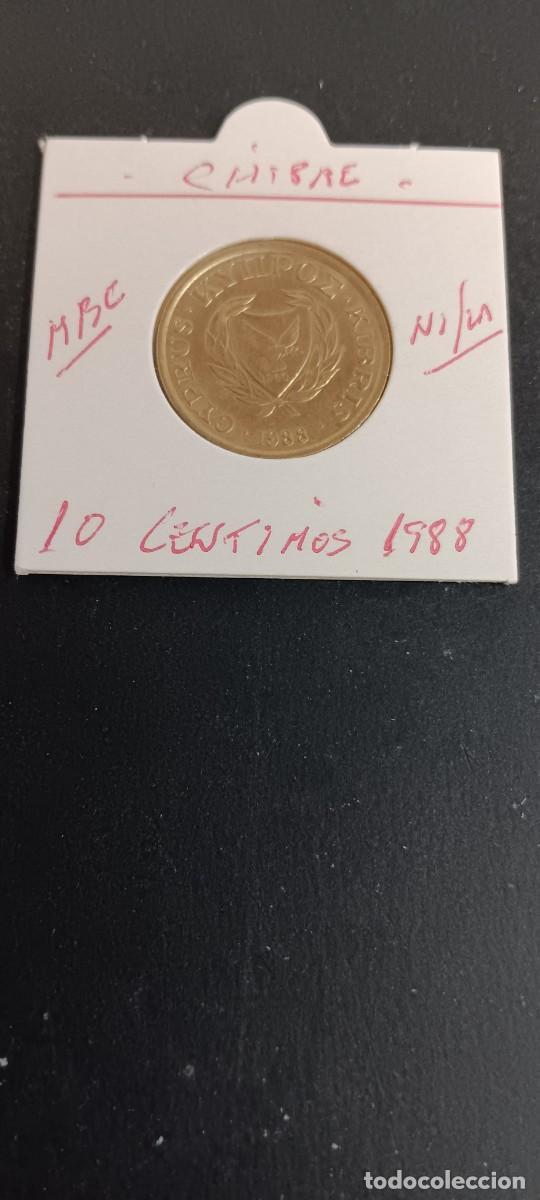 Monedas antiguas de Europa: CHIPRE 10 CENTIMOS 1988 MBC KM=56.2 (NIQUEL-LAT&Oacute;N)