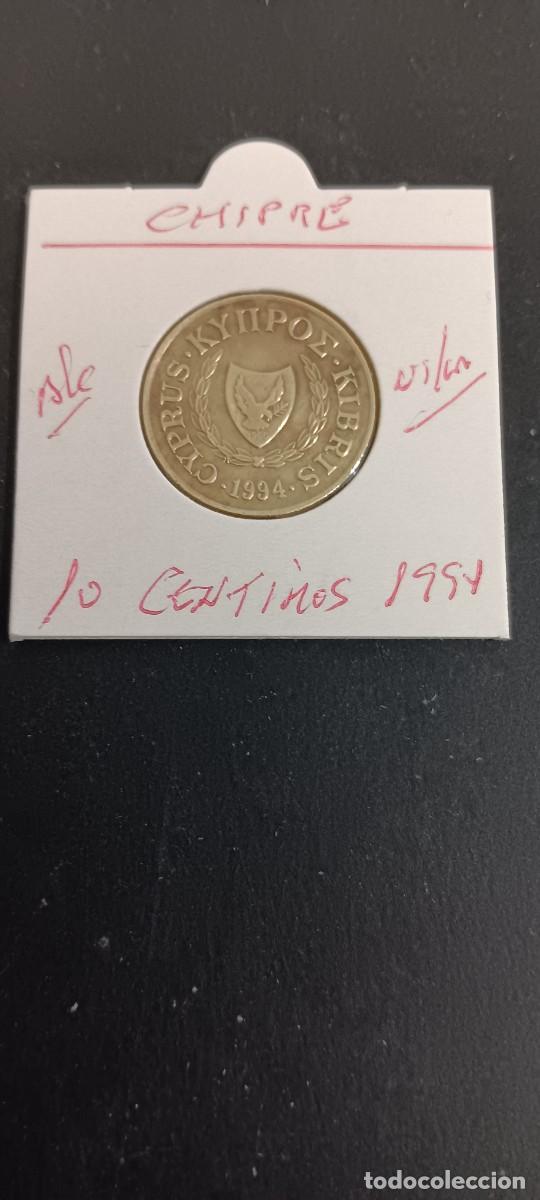 Monedas antiguas de Europa: CHIPRE 10 CENTIMOS 1994 BC KM=56.3 (NIQUEL-LAT&Oacute;N)