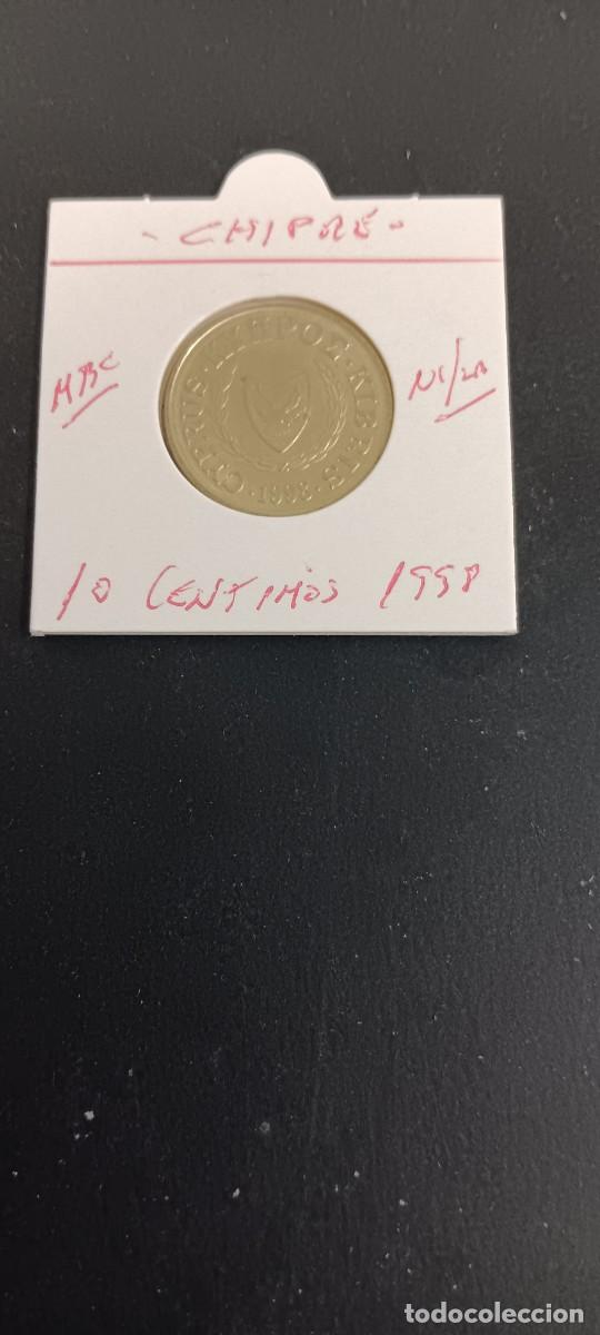 Monedas antiguas de Europa: CHIPRE 10 CENTIMOS 1998 MBC KM=56.3 (NIQUEL-LAT&Oacute;N)