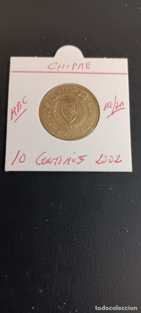 Monedas antiguas de Europa: CHIPRE 10 CENTIMOS 2002 MBC KM=56.3 (NIQUEL-LAT&Oacute;N)