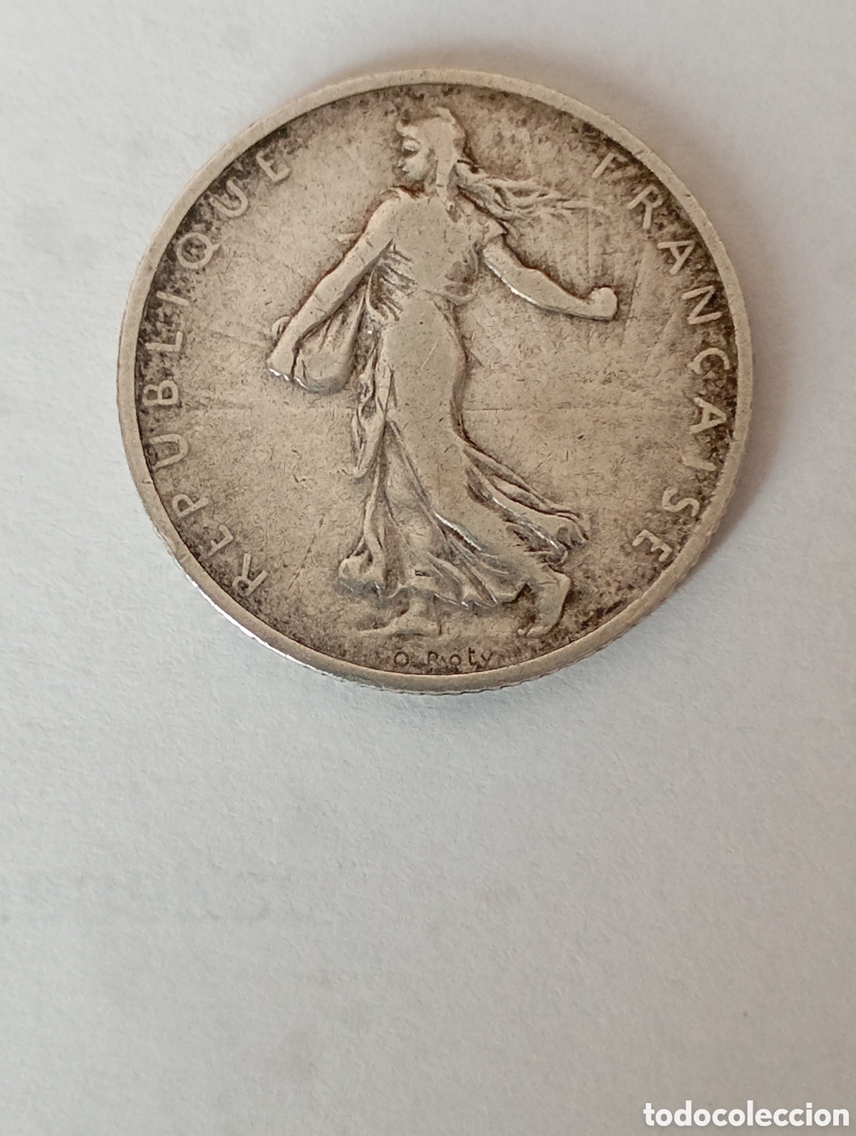 Monedas antiguas de Europa: Moneda 1 franc plata 1898,Francia.