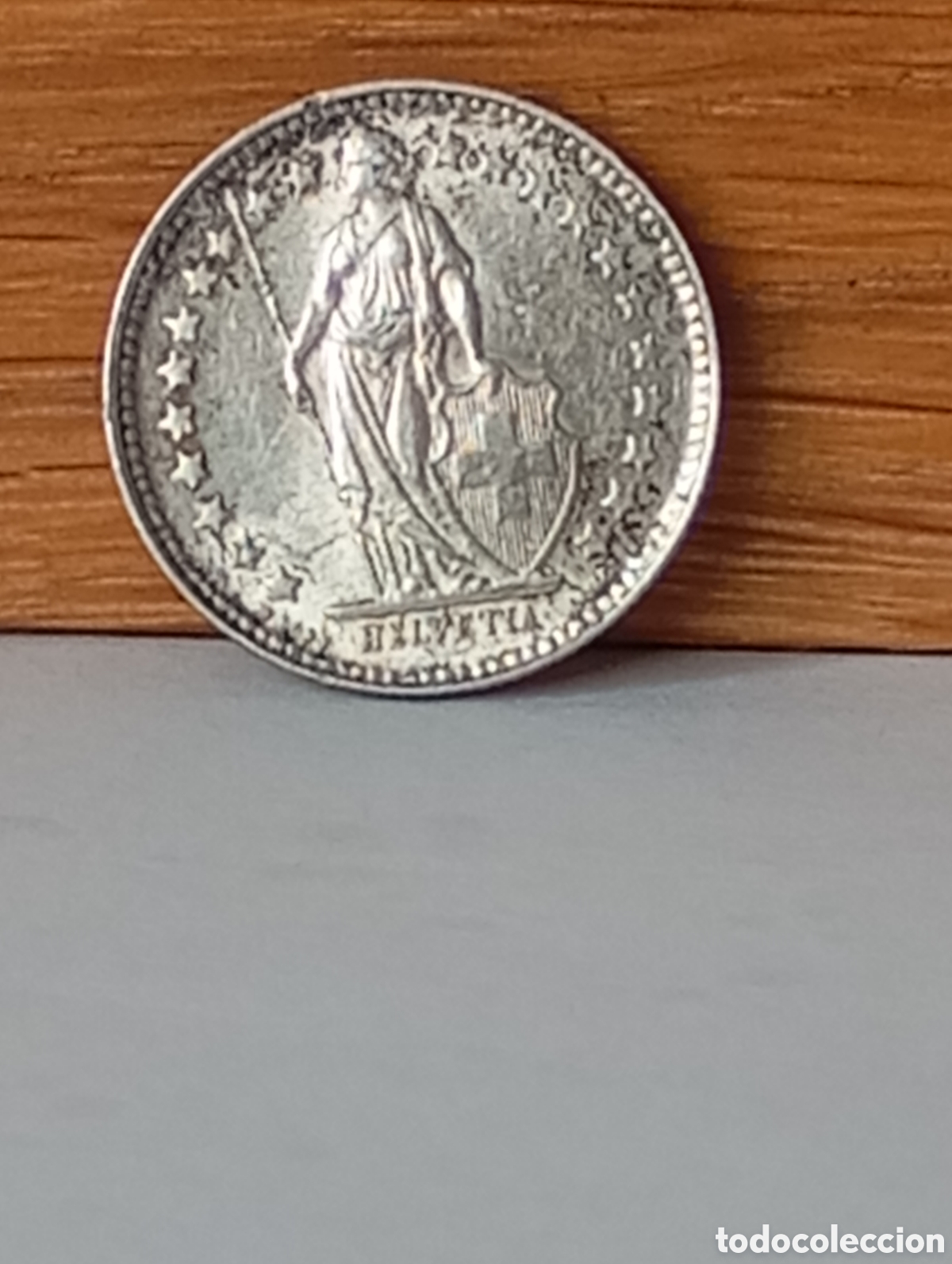 Monedas antiguas de Europa: 1/2 franco de plata de 1913, HELVETIA.