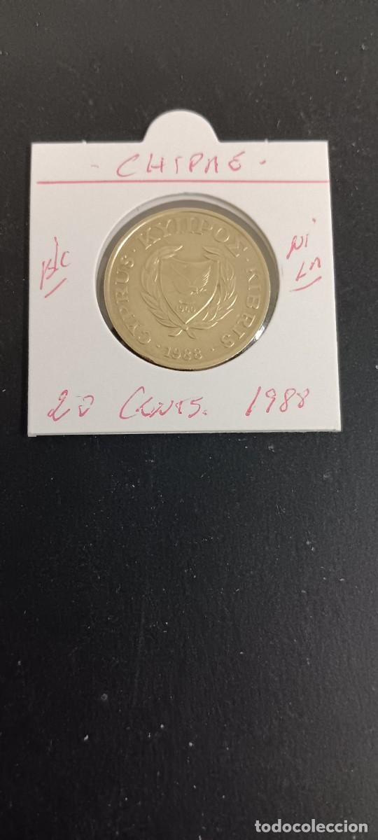 Monedas antiguas de Europa: CHIPRE 20 CENTIMOS 1985 BC KM=57.2 (NIQUEL-LAT&Oacute;N)