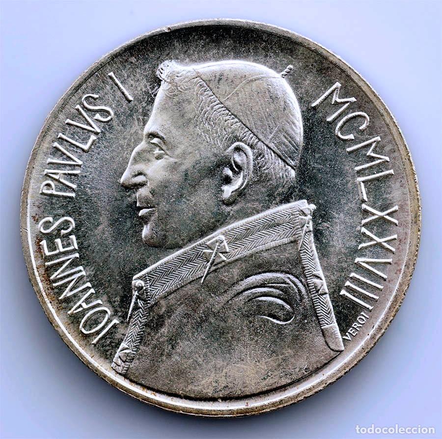 Monedas antiguas de Europa: SC. Vaticano. Juan Pablo I. 1000 Liras 1978 Roma. SC/UNC. Plata 14,6 g.