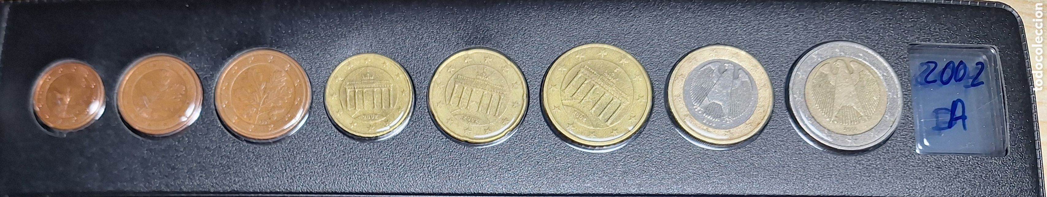 Old Coins of Europe: ALEMANIA 2002. SERIE COMPLETA DE MONEDAS DE 1 CENTIMO A 2 EUROS. SERIE A