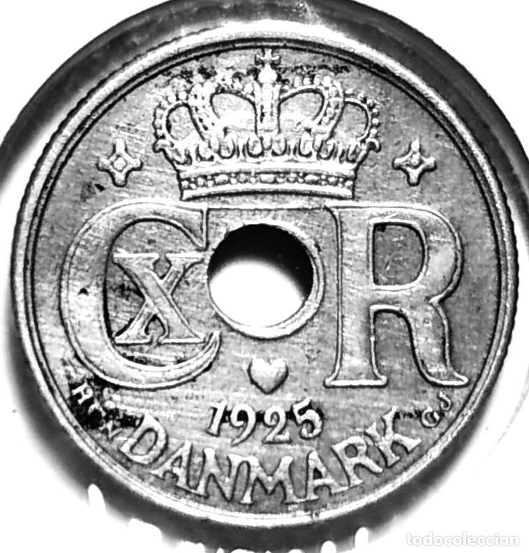 Monete antiche di Europa: DINAMARCA (1912-1947) - 10 ORE 1925 - A - REY CRISTIAN X - A - 3 GR. COBRE-NICKEL - KM#822.1