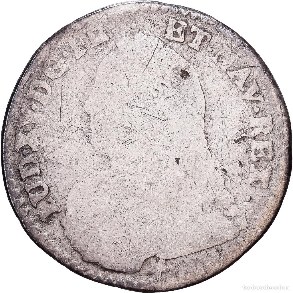 Monedas antiguas de Europa: [#1545017] Francia, Louis XV, 1/10 &Eacute;cu aux branches d'olivier, 1728, Montpellier, Plata