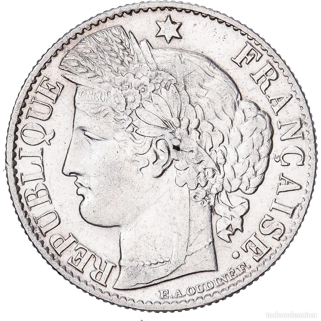 Monedas antiguas de Europa: [#1545126] Francia, 50 Centimes, C&eacute;r&egrave;s, 1888, Paris, Plata, MBC, Gadoury:419a