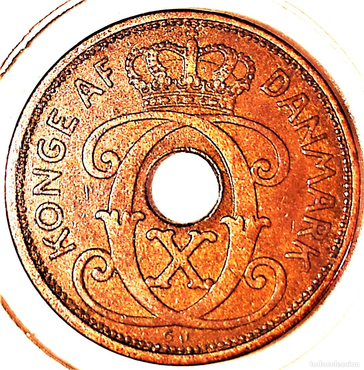 Monedas antiguas de Europa: DINAMARCA (1912-1947) - 2 ORE 1932 - REY CRISTIAN X - A - 3,80 GR. BRONCE - DIAM 18 mm - KM#827.2
