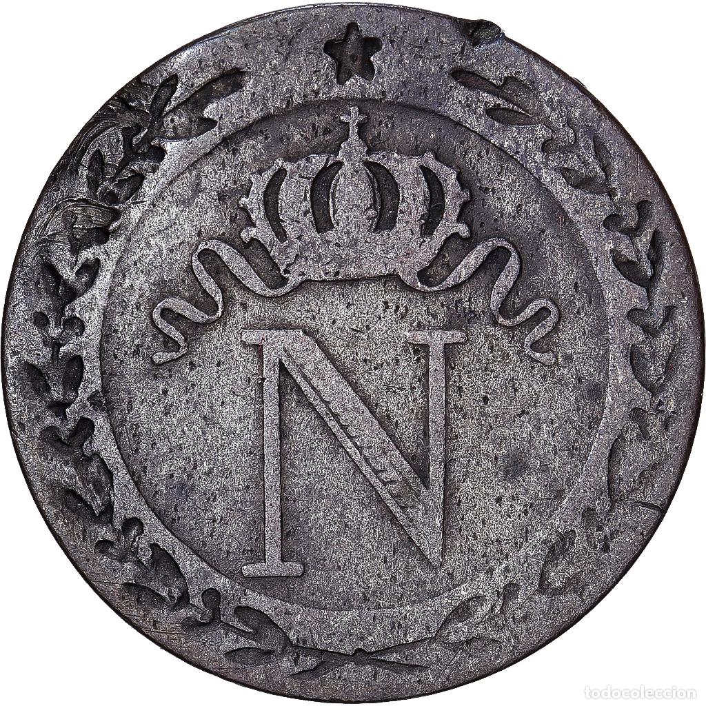Monedas antiguas de Europa: [#1545119] Francia, Napoleon I, 10 Centimes, 1809, Paris, Vell&oacute;n, MBC, Gadoury:190