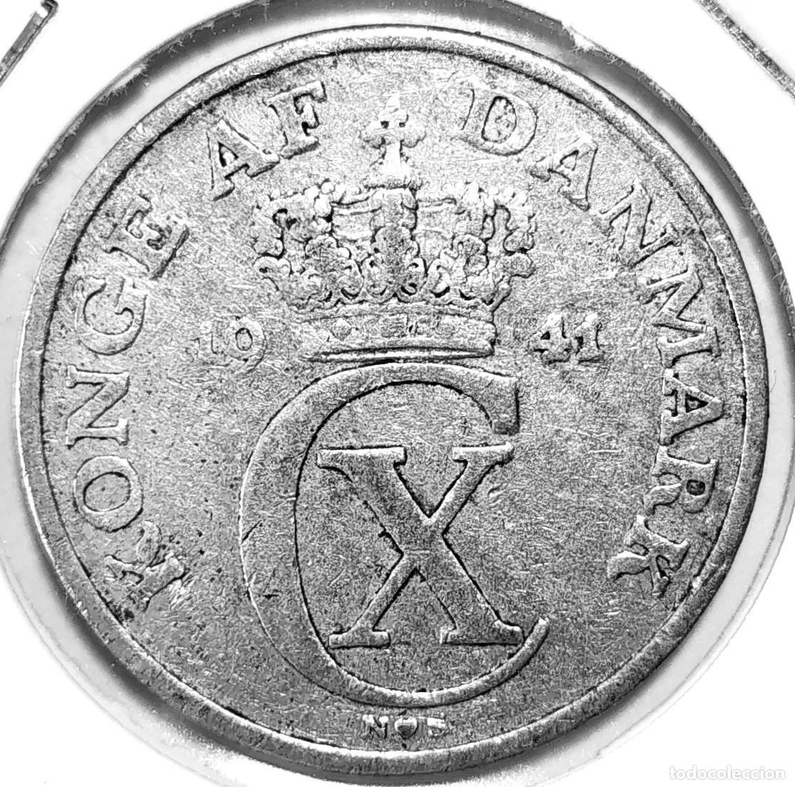 Monedas antiguas de Europa: DINAMARCA (1912-1947) - 5 ORE 1941 - REY CRISTIAN X - A - 2,40 GR. ALUMINIO - DIAMETR 27 mm - KM#834