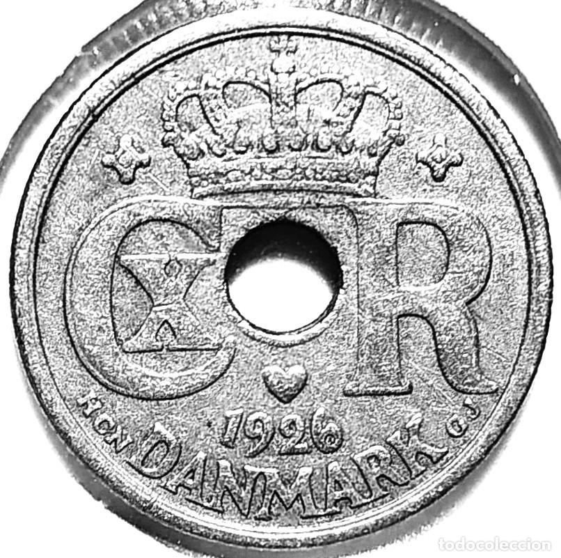 Monedas antiguas de Europa: DINAMARCA (1912-1947) - 10 ORE 1926 - A - REY CRISTIAN X - 3 GR. CUPRONIQUEL - DIAMET 18 mm - KM#822