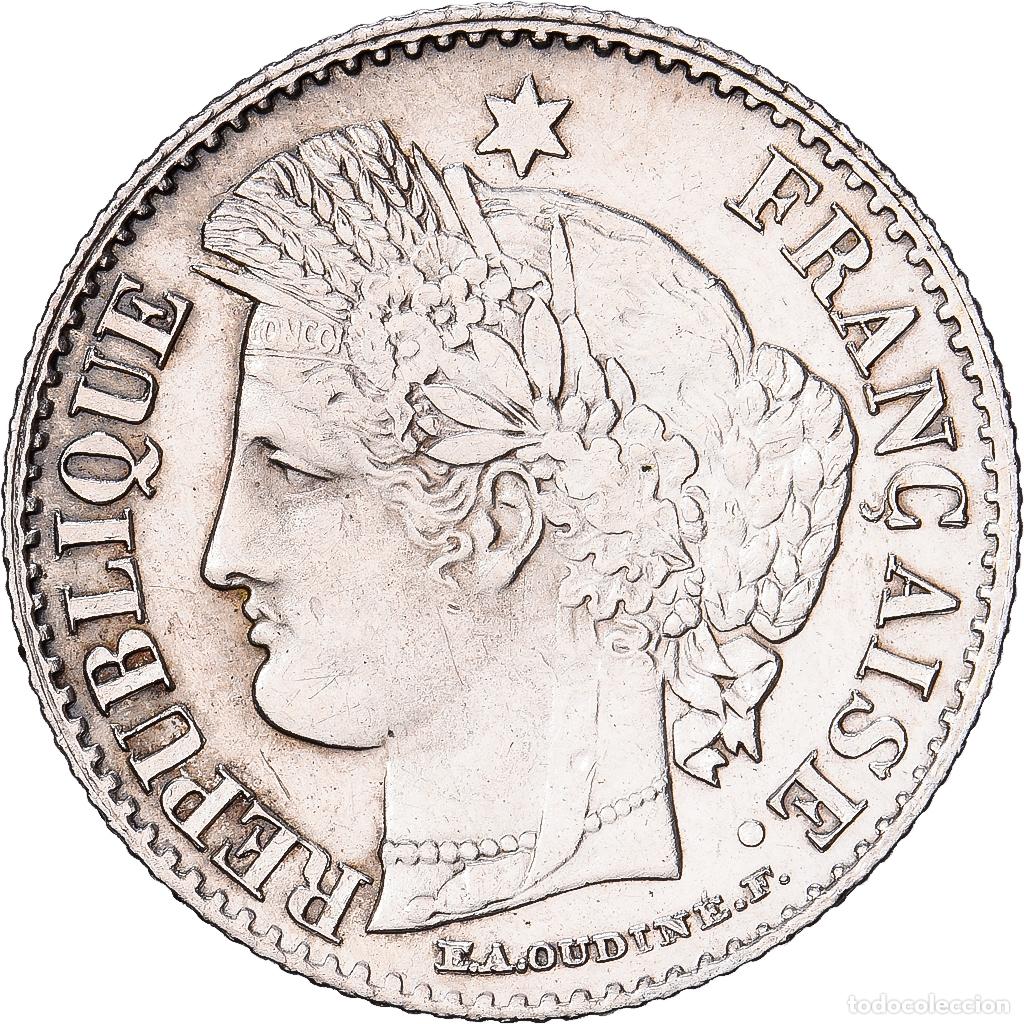 Monedas antiguas de Europa: [#1545124] Francia, 20 Centimes, C&eacute;r&egrave;s, 1850, Paris, Plata, EBC, Gadoury:303