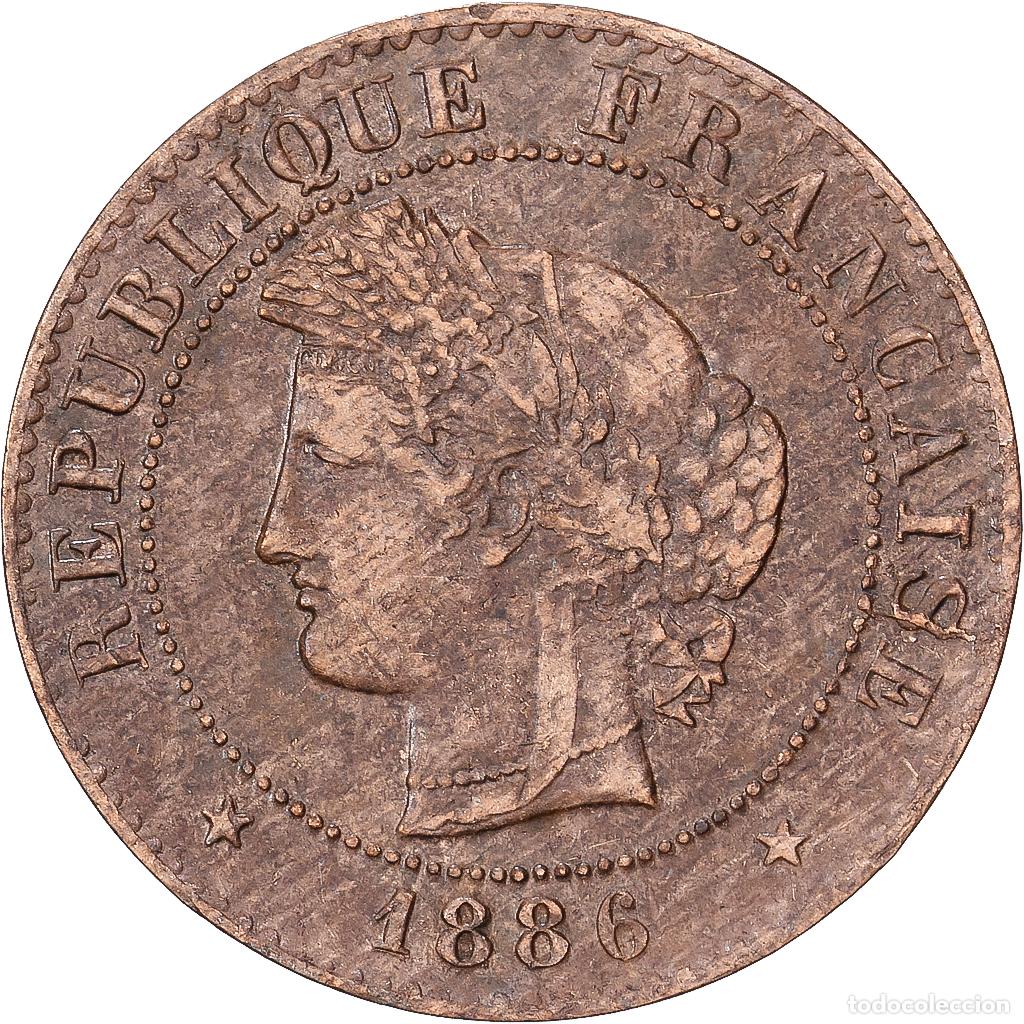 Monedas antiguas de Europa: [#1545243] Francia, 1 Centime, C&eacute;r&egrave;s, 1886, MDP, Bronce, MBC, Gadoury:88