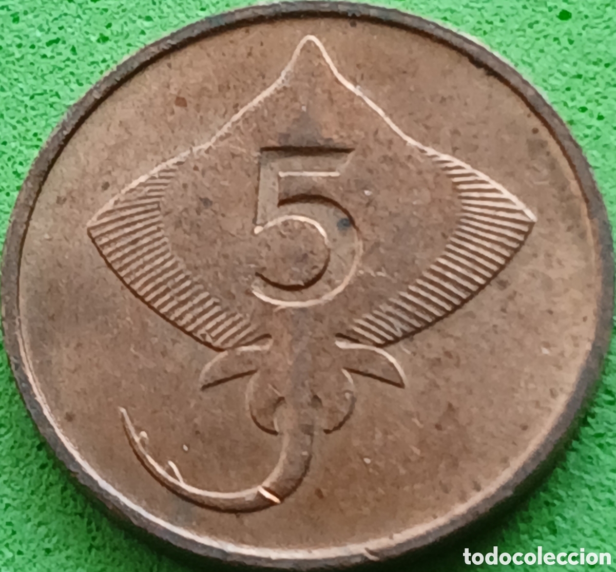 Monedas antiguas de Europa: Islandia 5 aurar 1981 km#24