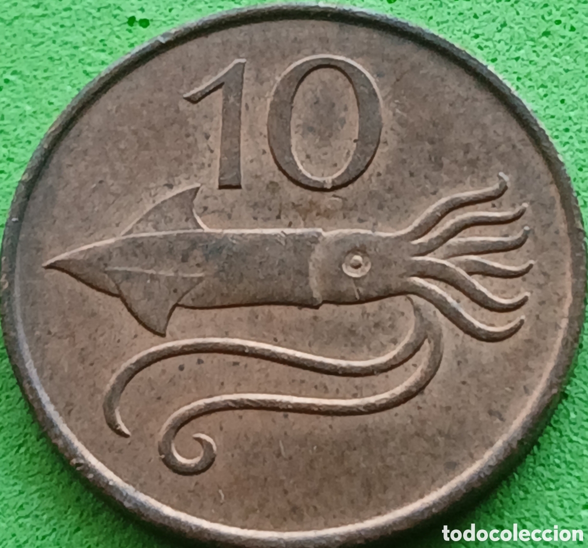 Monedas antiguas de Europa: Islandia 10 aurar 1981 km#25