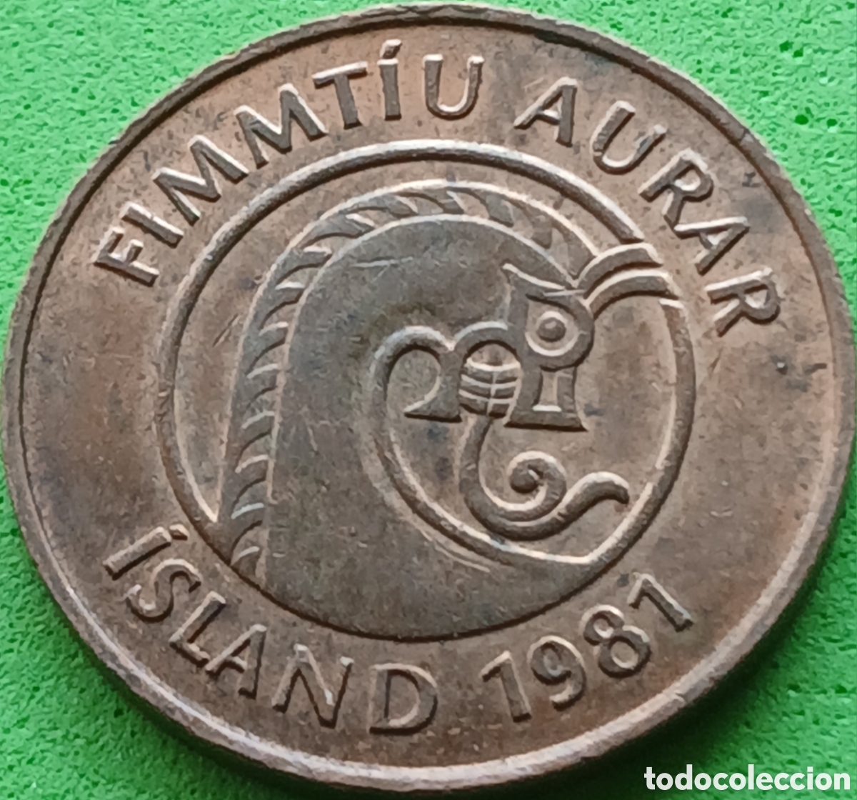 Monedas antiguas de Europa: Islandia 50 aurar 1981 km#26