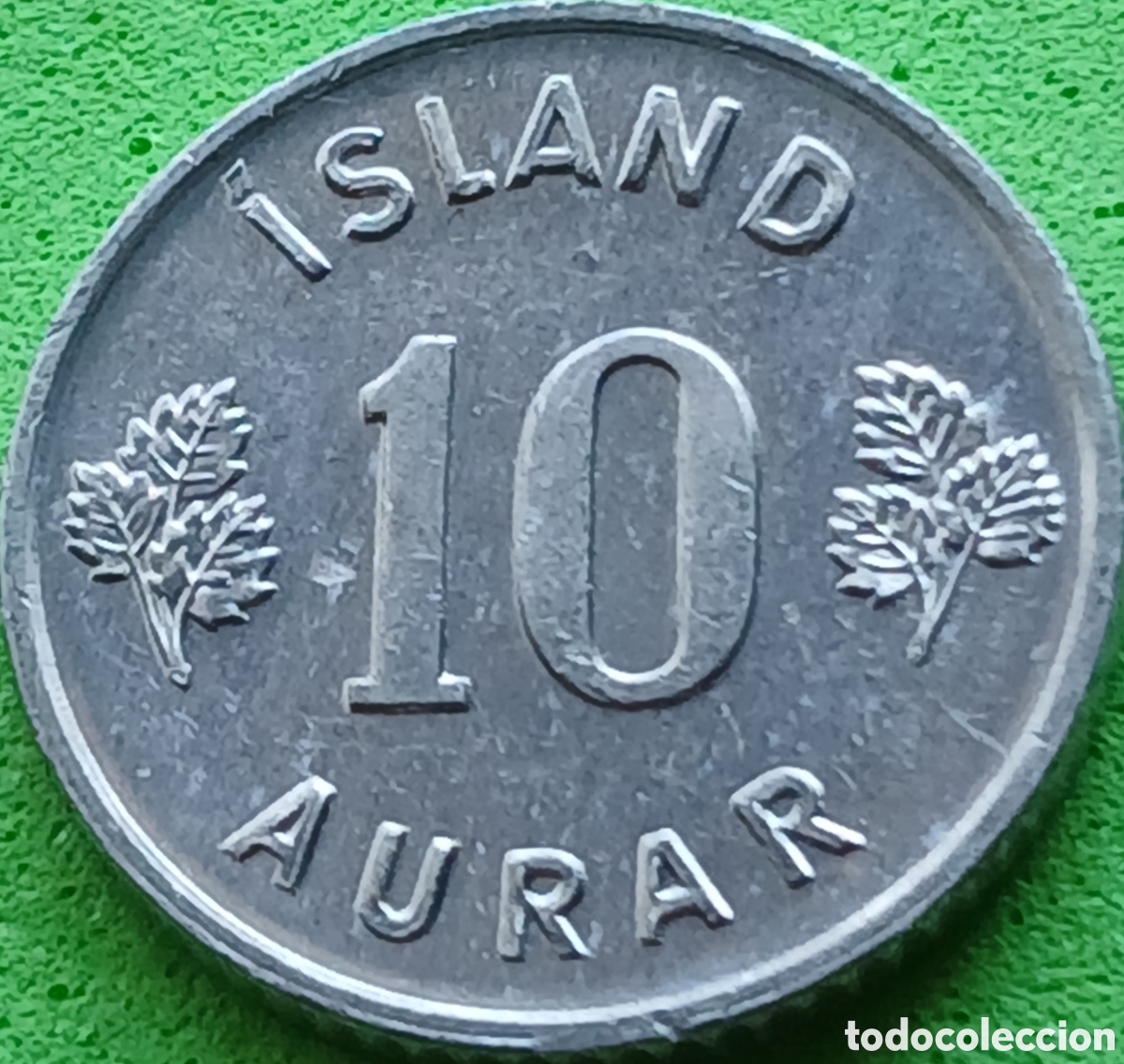 Monedas antiguas de Europa: Islandia 10 aurar 1971 km#10a