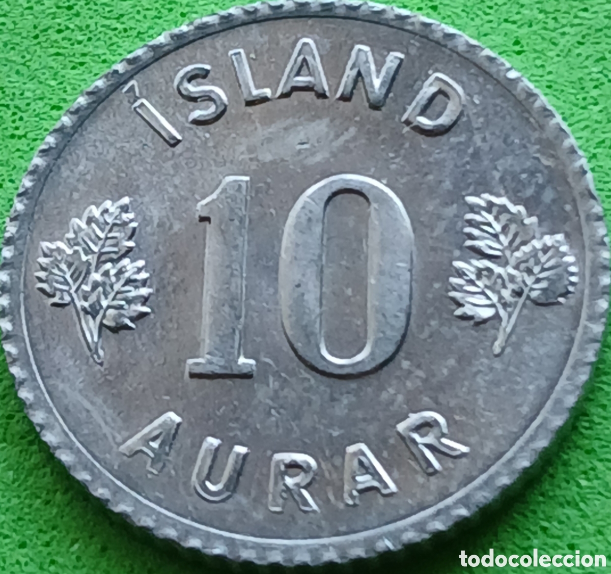 Monedas antiguas de Europa: Islandia 10 aurar 1970 km#10a