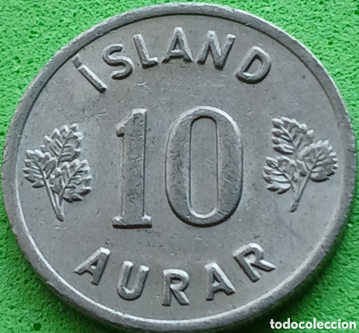 Monedas antiguas de Europa: Islandia 10 aurar 1969 km#10