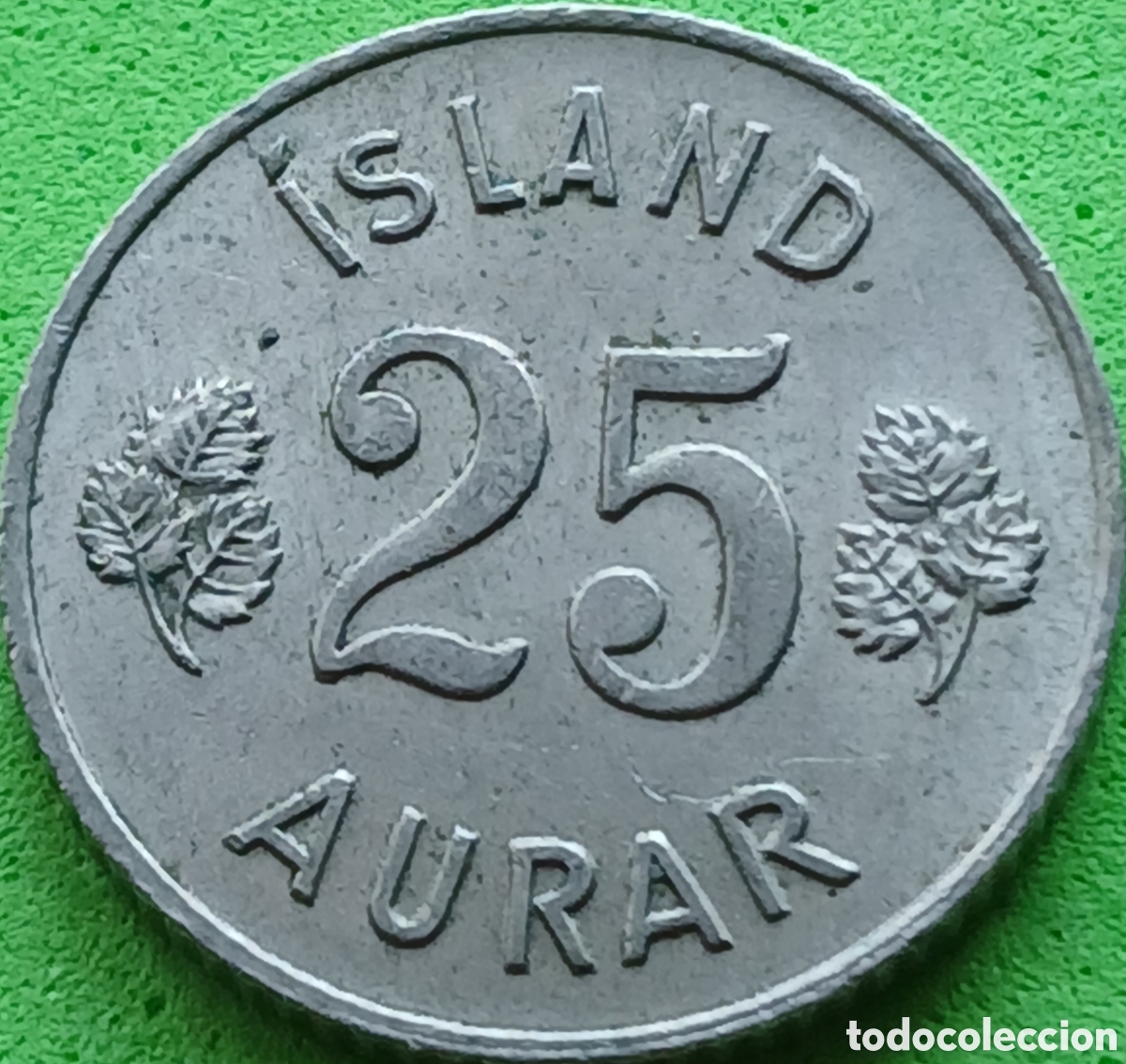 Monedas antiguas de Europa: Islandia 25 aurar 1965 km#11