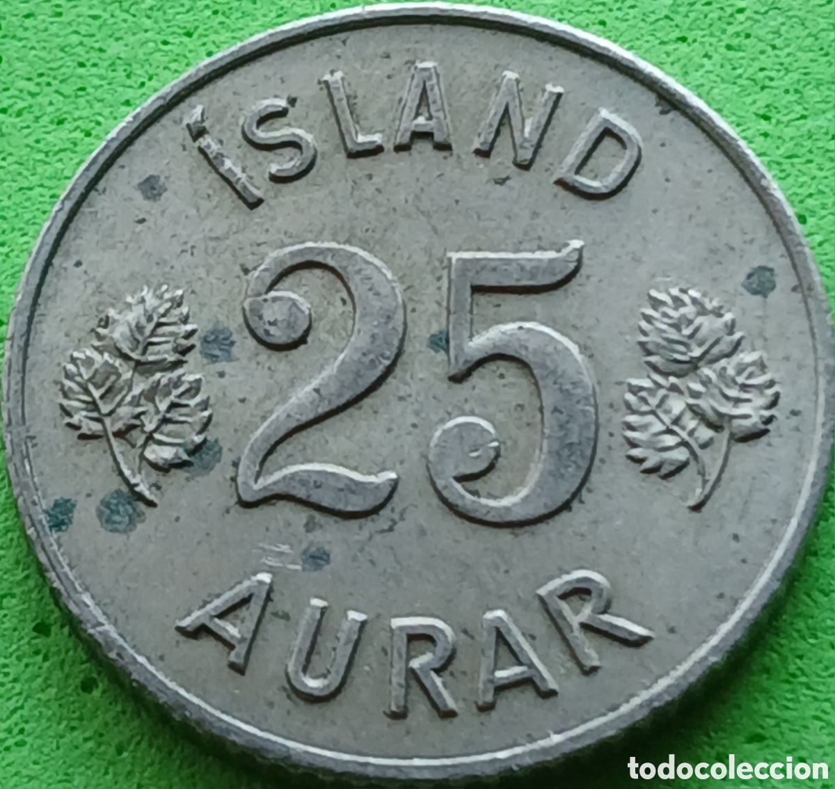 Monedas antiguas de Europa: Islandia 25 aurar 1963 km#11