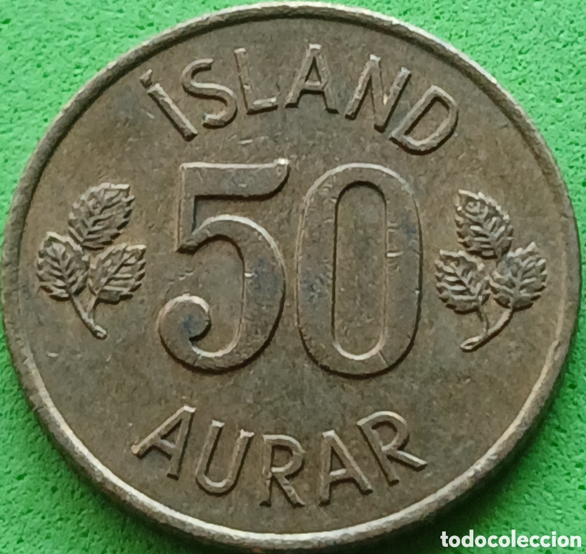 Monedas antiguas de Europa: Islandia 50 aurar 1970 km#17