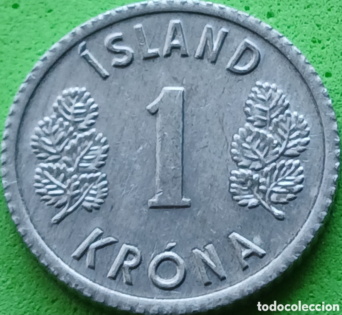 Monedas antiguas de Europa: Islandia 1 corona 1980 km#23