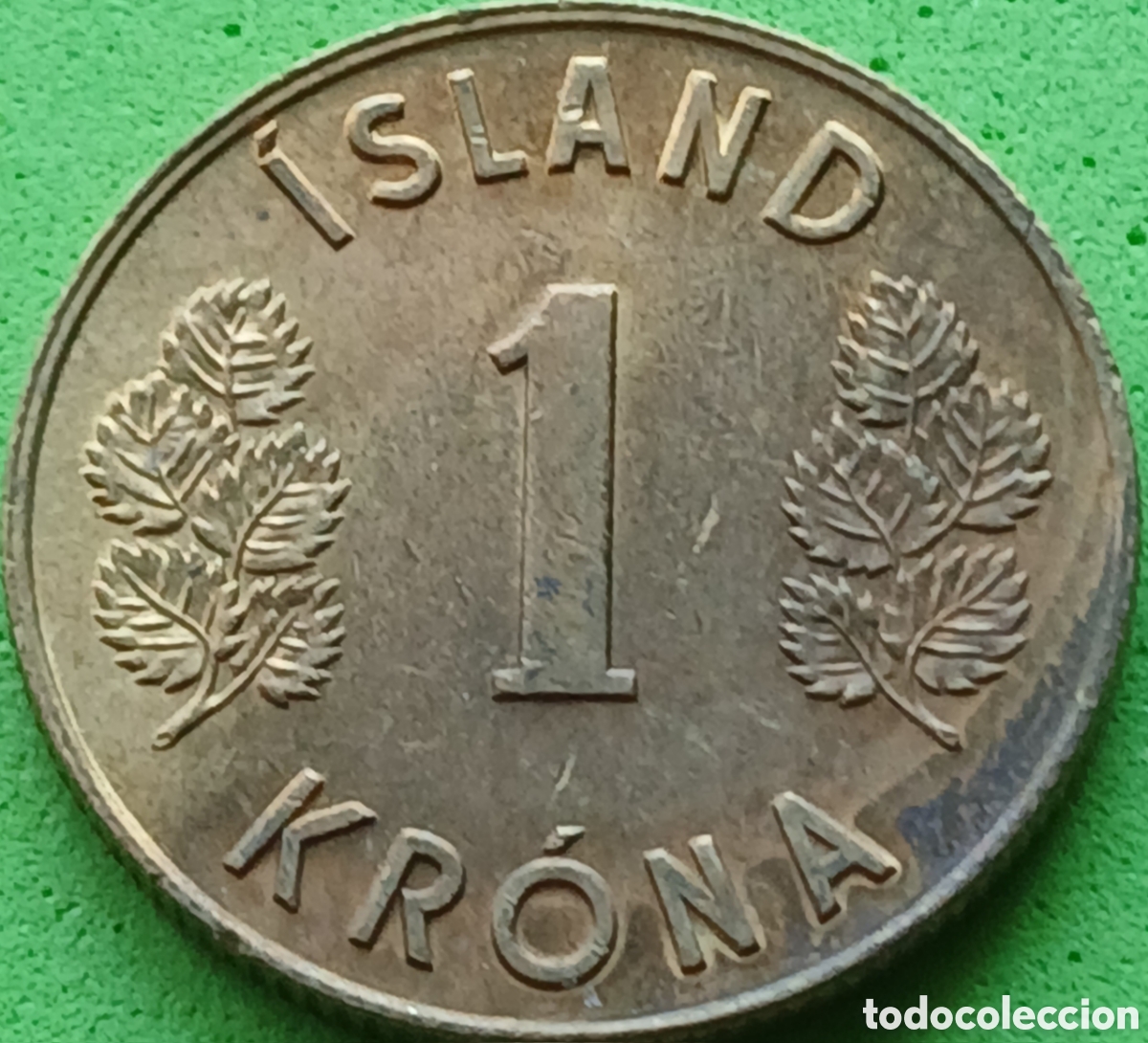 Monedas antiguas de Europa: Islandia 1 corona 1975 km#12a